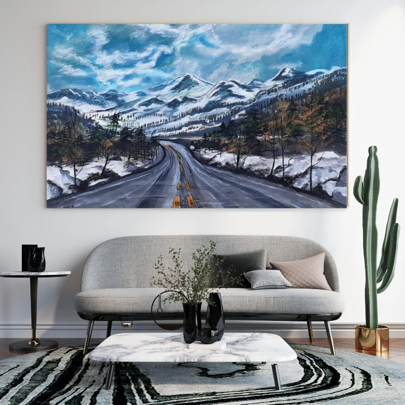 MOUNTAIN VEIL - ACRYLIC PAINTING